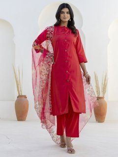 Silk Blend Women Ethnic Suit Sets