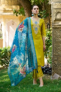 Women Kurta and Pant Viscose Rayon Fabric